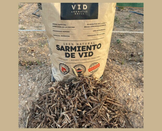 Sarmiento de Vid 100% natural. Para aplicarlo en paellas, chuletillas de cordero, calçots y guisos al fuego