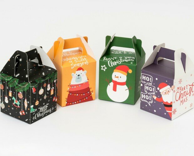 Cajas Navideñas. Cajas para poner regalos y dulces de navidad o para hacer pequeños lotes