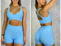 Ropa Deportiva de Mujer. Conjunto brocado de alta calidad push up. 