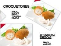 Croquetones Precocinados. Croquetas frescas