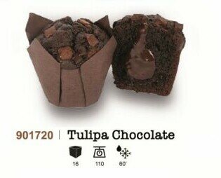Tulipa Chocolate. Deliciosas tulipas de chocolate, ideales para panaderías y pastelerías. Perfectas par