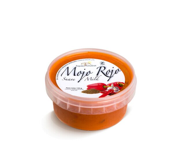 Mojo rojo suave. Típica salsa Canaria para untar con: papas guisadas