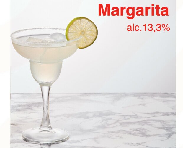 Margarita. Disponible en - Barril 20 Litros - Bag in Box 5 Litros