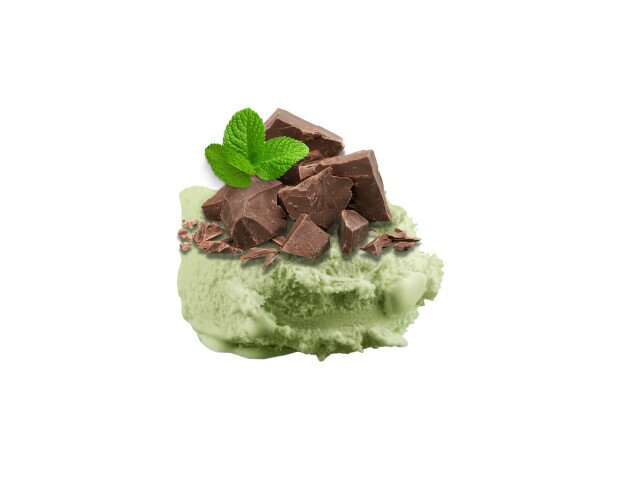 Menta y chocolate. Elaborado a partir de agua de menta que elaboramos en nuestro obrador