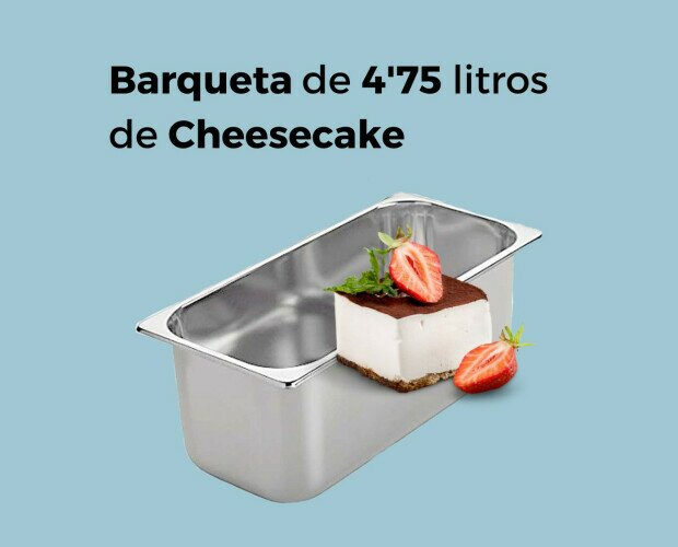 Helado de cheesecake. Helado artesanal de Cheesecake de 4,75 l