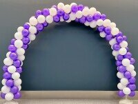 Decoración de Eventos. Arco de globos en los colores corporativos