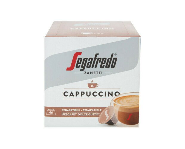 Café Segafredo capuccino. Café Segafredo capuccino Nescafé Dolce Gusto, cápsulas compatibles