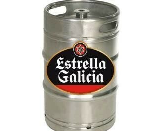 Grifo cerveza con barril estrella galicia | Catering Galicia