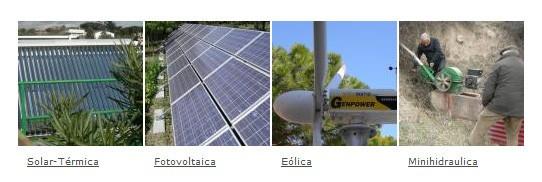 Energías renovables. Fotovoltáica, eólica, solar, hidráulica y LED