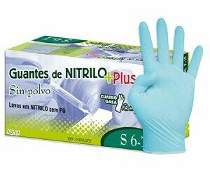Guantes de Nitrilo. Contamos con guantes de Nitrilo sin polvo