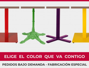 Dale Color a tus Espacios con Nuestros Pies de Mesa