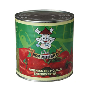 Pimiento Piquillo Entero 3Kg D. Molinico