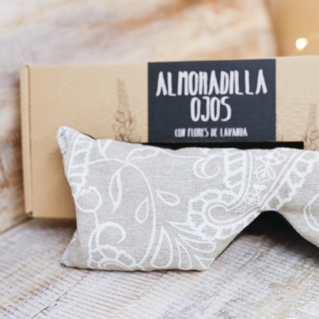 Almohadillas de ojos en caja - Paisley Beige