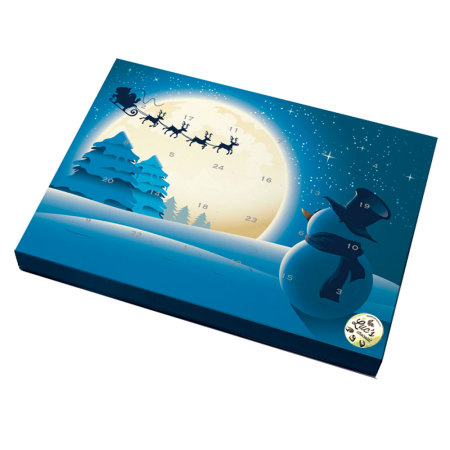 Calendario adviento MUÑECO DE NIEVE Luc´s Chocolat 320gr