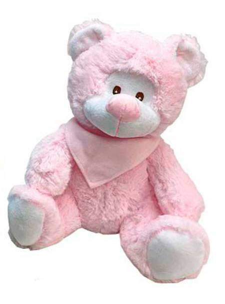 OSO PELUCHE PAÑUELO ROSA