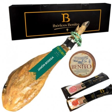 Lote Jamón Bodega Benito + caja regalo