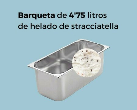 Barqueta 4,75 litros stracciatella