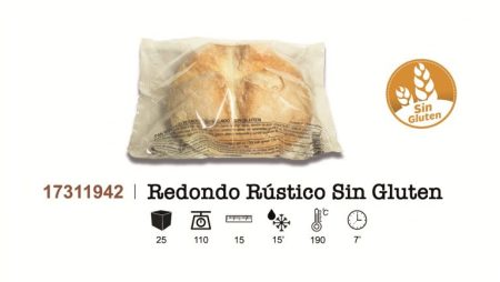 Redondo Rustico Sin Gluten