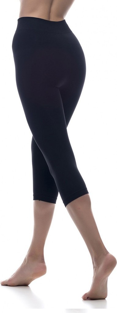 Legging capri Noche con fibra Emana 200 den, Nina.-Negro-S (34-36)