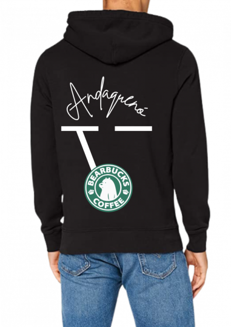 Hoodie Negro Unisex ANDAQUENO - Ref: 6984