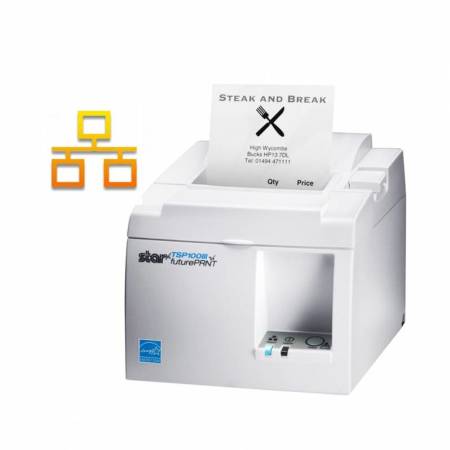 Impresora térmica STAR TSP143IIIL, Ethernet, blanca