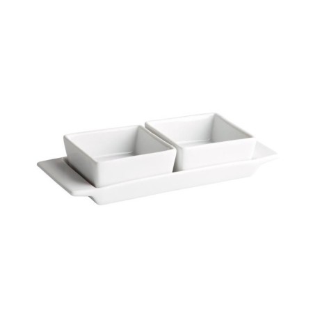 BOWLS 8X8X3,5 CM. 10 CL. 2 U. C/ BANDEJA 22X9X4 CM 36u/c