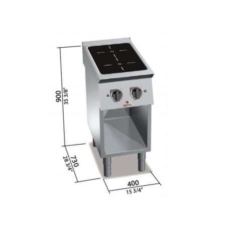 Cocinas eléctricas de inducción Gama S700 – BERTO’S - SE7P2B/IND