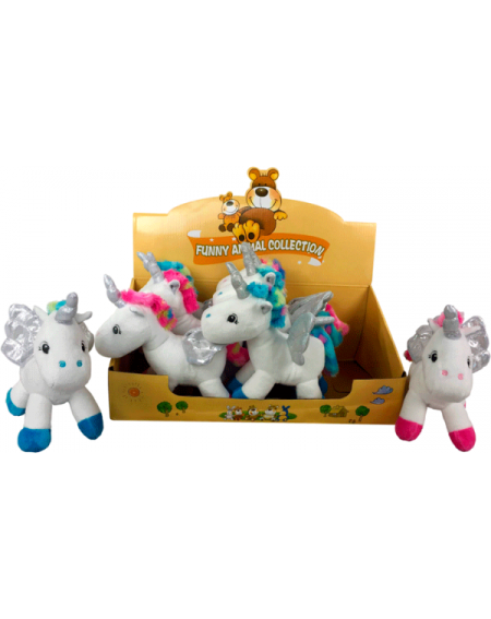 EXPOSITOR CON 8 PELUCHES UNICORNIO