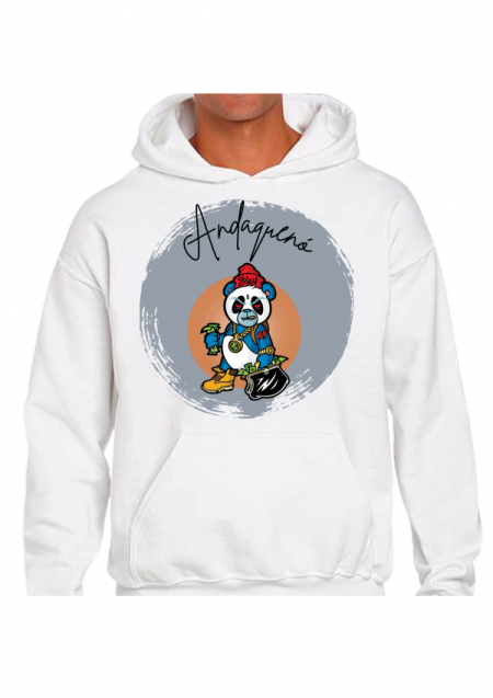 Hoodie Blanco Unisex ANDAQUENO - Ref: 11709