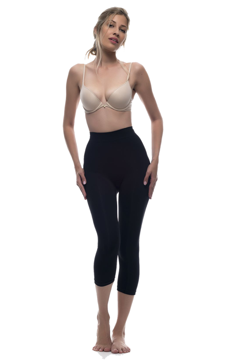 Legging Noche capri con fibra Emana 160 den, Nina-Negro-XL (48-54)