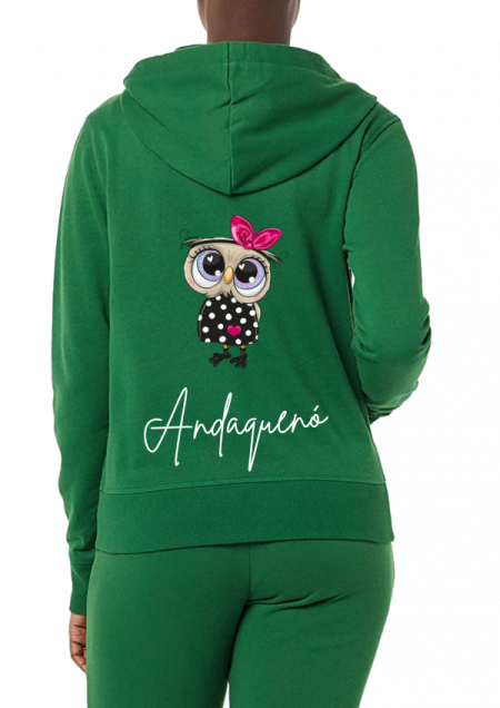 Hoodie Verde Unisex ANDAQUENO - Ref: 13493