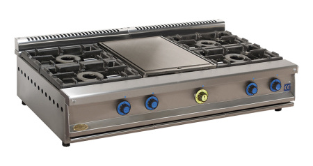 Cocina de gas industrial SERIE 750 CM 814 SMP