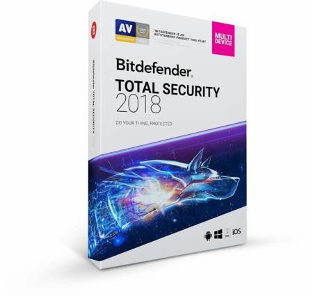 Bitdefender Total Security Multi-Device 2018, 5 PCs, 1 año, BOX