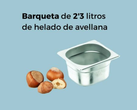 Barqueta 2,5 litros avellana