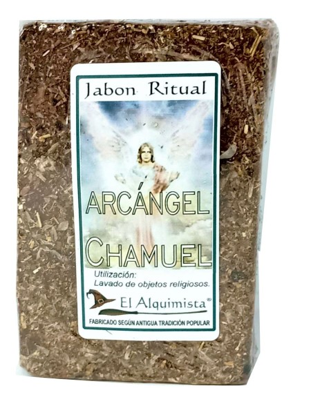 JABON CHAMUEL con hierbas y aceites hecho a mano 100g.