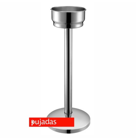 Pie con porta cubos acero inox