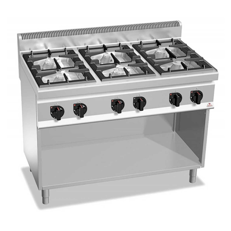 Cocinas a gas HIGH POWER Gama MACROS 700 – BERTO’S - G7F6B