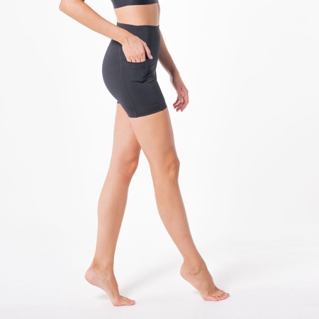 Short deportivo con bolsillo, Halasana-Negro-XL (48-54)