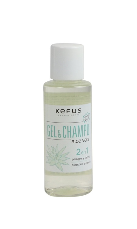 Gel de Baño y Champú Formato viaje 2 en 1 Kefus (100 ml)