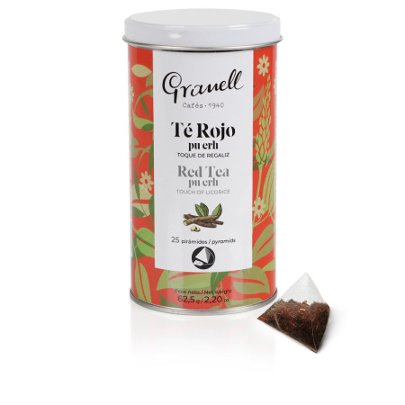 Té rojo puerh con regaliz 25 uds