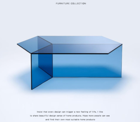 Mesa de té nórdica minimalista y modular hexagonal