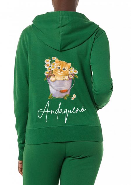 Hoodie Verde Unisex ANDAQUENO - Ref: 13479