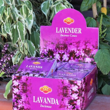 12 pack Conos incienso Sac - lavanda