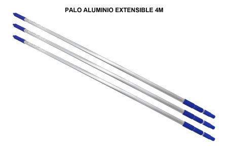 Tubo de aluminio telescópico 4 m. económico.