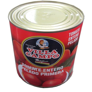 Tomate Natural Pelado 3Kg Villacampo