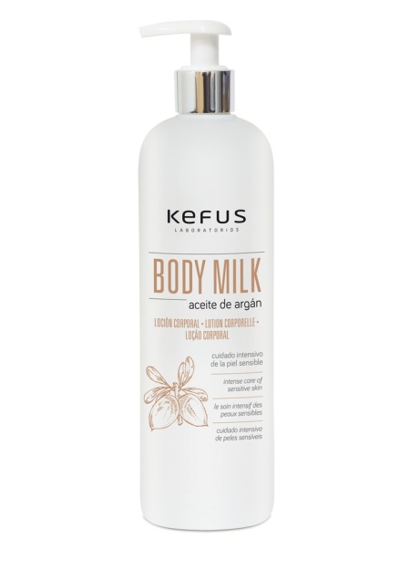 Loción Corporal Body Milk Aceite de Argán Kefus (500 ml)