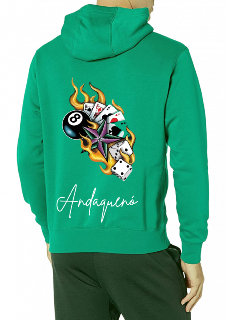 Hoodie Verde Unisex ANDAQUENO - Ref: 13880