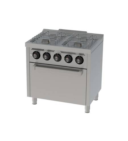 Cocina a Gas 4 Fuegos con Horno 800x600 ECO