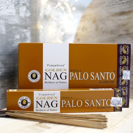 12 packs incienso Golden - Palo santo 15 gr