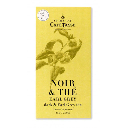 Tableta de chocolate negro con té Earl Grey 85gr.